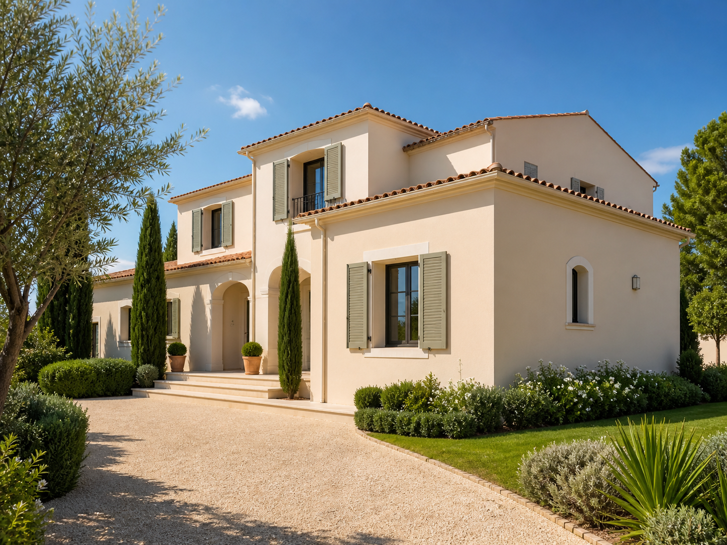 Ravalement de façade villa méditerranéenne — Pro Tech Peinture