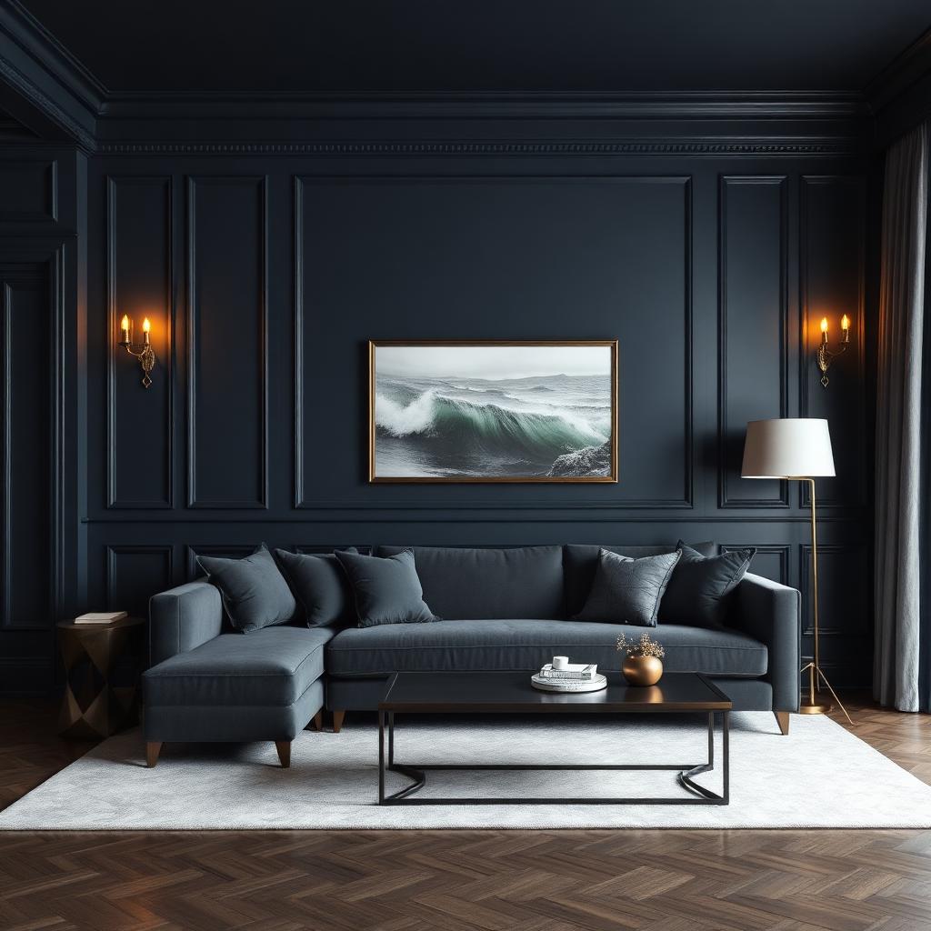 Intérieur élégant repeint par Pro Tech Peinture